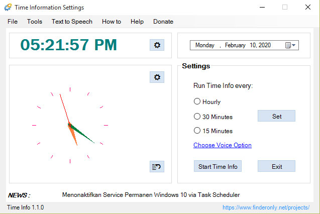 Time Information Windows 11 download
