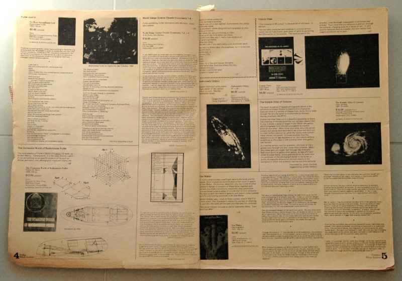 Page layout, Whole Earth Catalog